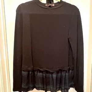 Loft dress shirt with plaid accent